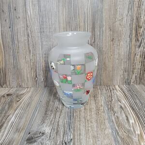 Vintage Lenox Vase, Nature's Splendor Art Glass 8-1/4"
